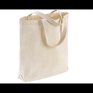 2 pcs Natural Canvas Tote Bag